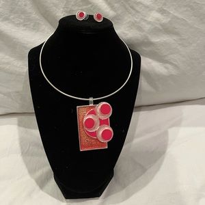 Necklace and earrings